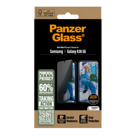PanzerGlass Privacy Screen Protector Samsung Galaxy A36 5G