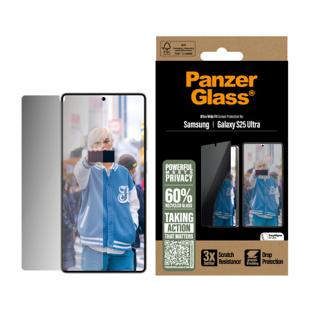 PanzerGlass ® Privatumo ekrano apsauga Samsung Galaxy S25 Ultra | Ultra-Wide Fit