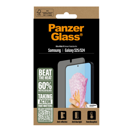 PanzerGlass ® All-in-One ekrano apsauga Samsung Galaxy S25 | S24 | Ultra Wide Fit