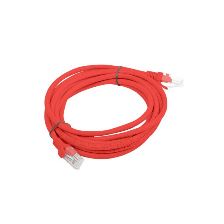 3M Raudonas Patchcord Cat.5e UTP Fluke Passed Lanberg 10-vnt.
