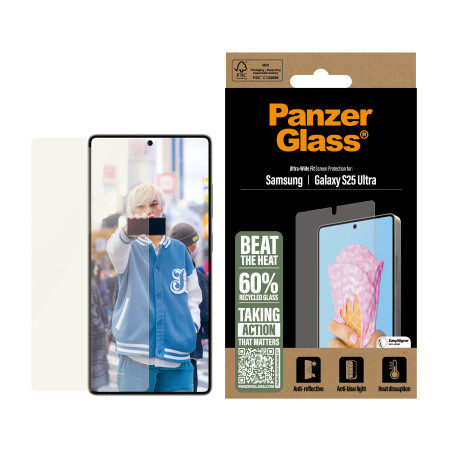 PanzerGlass ® All-in-One ekrano apsauga Samsung Galaxy S25 Ultra | Ultra Wide Fit