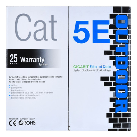 A-LAN KIU5OUTS305 tinklo kabelis juodas 305 m Cat5e U/UTP