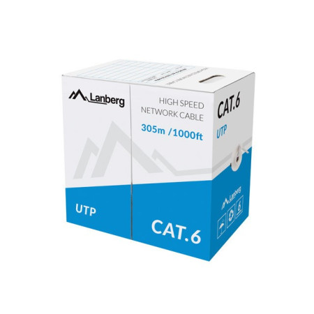 Lanberg CAT.6 UTP kabelis 305m CU pilkas