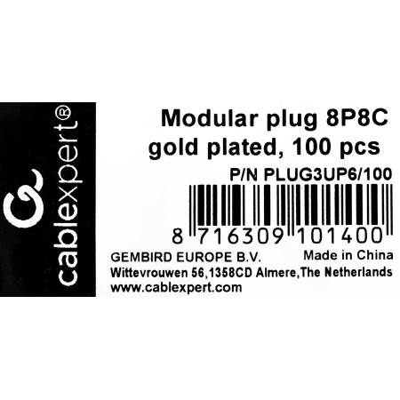 GEMBIRD PLUG3UP6/100 laido jungtis 1 Permatomas