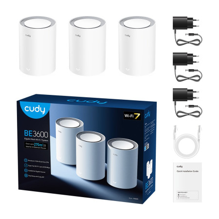 Cudy M3600 Dviguba juosta Wi-Fi 7