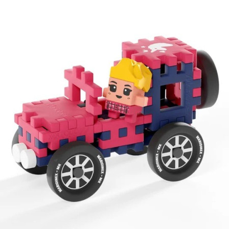 MARIOINEX Mini Waffle Farmer statybiniai blokai Žavus rančos modelis, 112 dalių