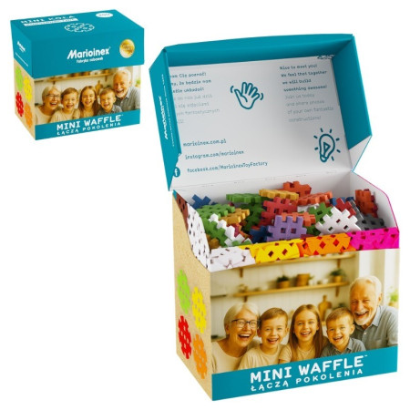 MARIOINEX Mini vaflių statybinių blokelių vyresniųjų rinkinys, 200 vnt.