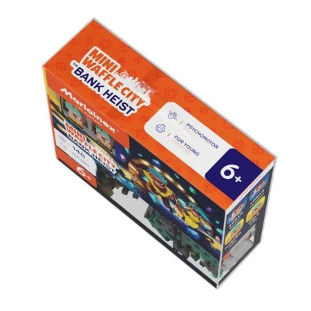 MARIOINEX Mini Waffle City Bank Robbery statybiniai blokai, 148 vnt.