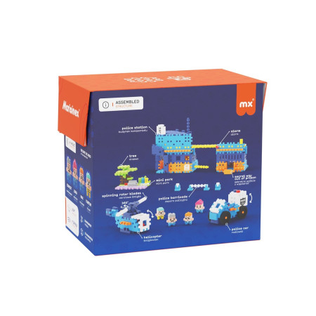 MARIOINEX Mini Vaflių Miesto Policijos Nuovados Statybiniai Blokai, 280 vnt.