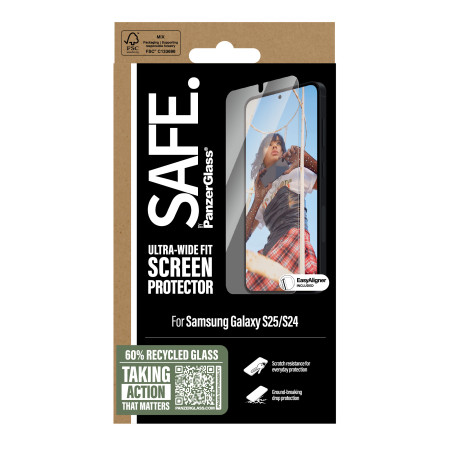 PanzerGlass SAFE. by ® Ekrano apsauga Samsung Galaxy S25/S24