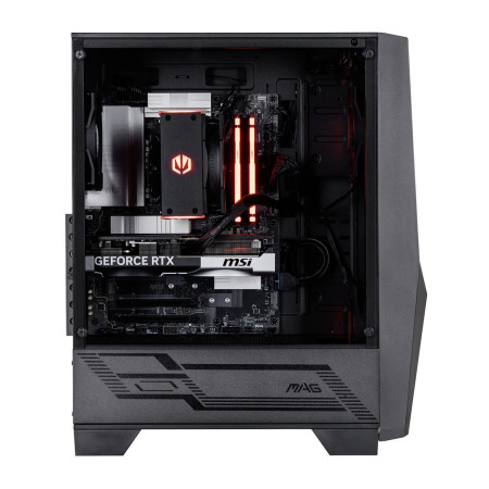 Actina PC AMD Ryzen 5 7600X, 32 GB DDR5, 1 TB SSD, NVIDIA GeForce RTX 5070, Midi Tower, Juoda