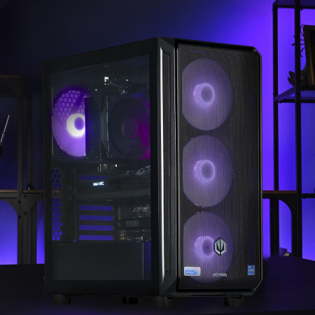 Actina PC Intel® Core™ i5 i5-12600K 32 GB DDR5-SDRAM 1 TB SSD Intel Arc B580 „Midi Tower“ Juoda