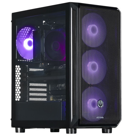 Actina PC AMD Ryzen™ 7 7700, 32 GB DDR5, 2 TB SSD, NVIDIA GeForce RTX 5070 Ti, Midi Tower, Juoda