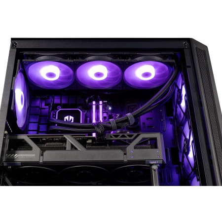 Actina PC AMD Ryzen™ 7 7800X3D, 32 GB DDR5, 2 TB SSD, AMD Radeon RX 9070 XT, Midi Tower, Juoda