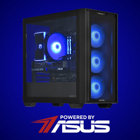 Actina PC su AMD Ryzen™ 5 5600, 16 GB DDR4, 1 TB SSD, AMD Radeon RX 7600, Mini Tower, Juoda