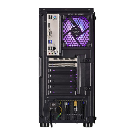 Actina PC su AMD Ryzen™ 5 5600, 32 GB DDR4, 1 TB SSD, AMD Radeon RX 7700 XT, Midi Tower, Juoda
