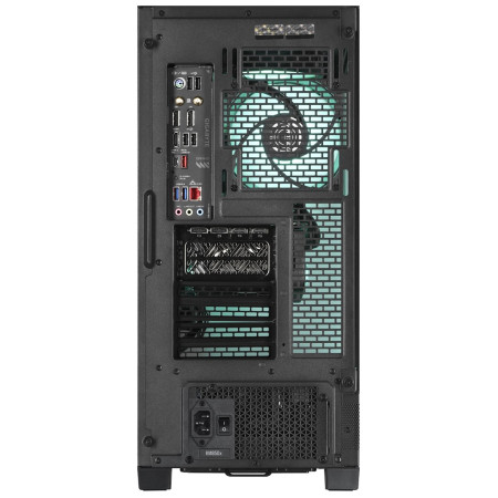 Actina PC su AMD Ryzen™ 7 7800X3D, 32 GB DDR5, 1 TB SSD, AMD Radeon RX 7900 XTX, Midi Tower, Juoda