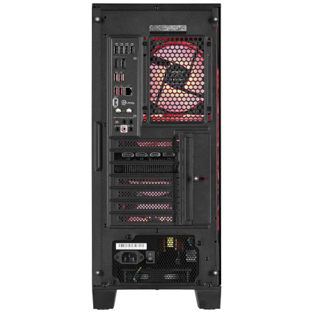 Actina PC su AMD Ryzen™ 5 7500F, 32 GB DDR5, 1 TB SSD, AMD Radeon RX 7700 XT, Midi Tower, Juoda