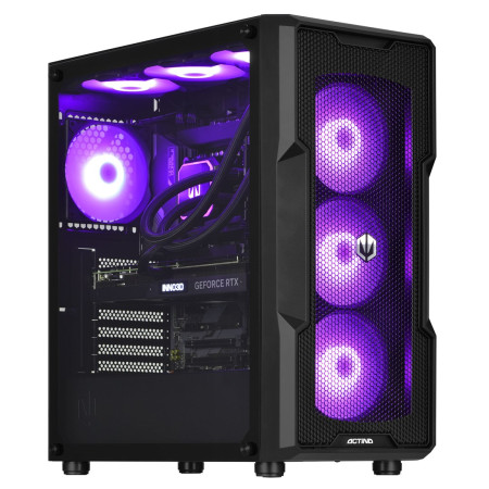 Actina PC su AMD Ryzen™ 9 9900X, 32 GB DDR5, 2 TB SSD, AMD Radeon RX 7900 XTX, Midi Tower, Juoda