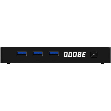 Qoobe Mini kompiuteris su 12 GB RAM, 512 GB SSD, Windows 11 Pro