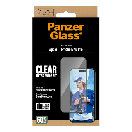 PanzerGlass ® Ekrano Apsauga iPhone 17 | iPhone 16 Pro