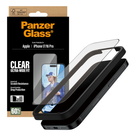 PanzerGlass ® Ekrano Apsauga iPhone 17 | iPhone 16 Pro
