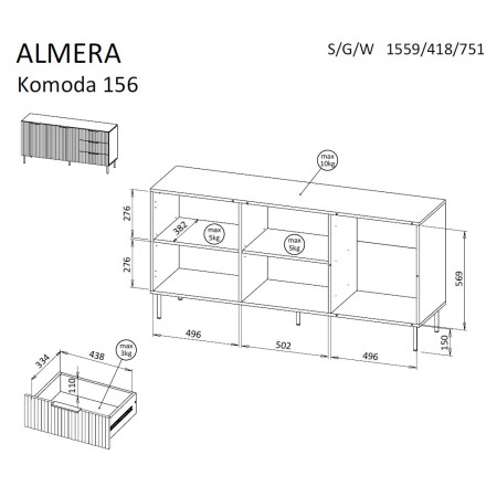 Cama ALMERA komoda
