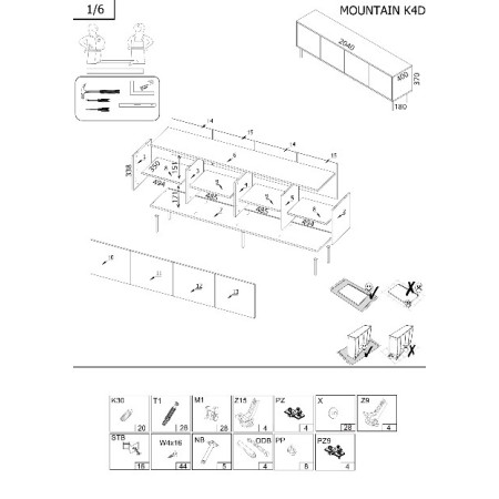 Cama MOUNTAIN 207002 komoda
