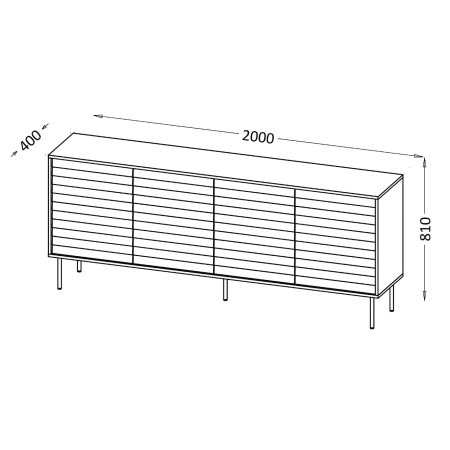 Cama CORTINA 490302 komoda