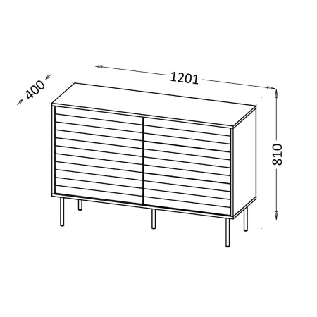 Cama CORTINA 490314 komoda