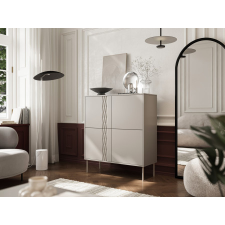 Cama TRESSE 4D komoda kašmyro matinė 100 x 40 x 110 cm