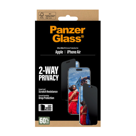 PanzerGlass 2-Pusės Privatumo Ekrano Apsauga iPhone Air