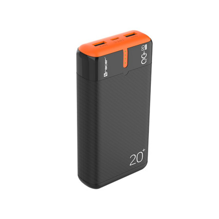 Tracer EnerGen 20000mAh Power Bank Juoda, Oranžinė