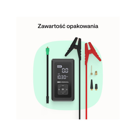 Green Cell 8000mAh nešiojamasis įkroviklis Juoda, Šviesiai žalia