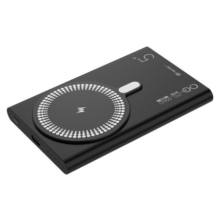 Tracer AirMag2 5000 mAh PD20W+15W Mag, juodas