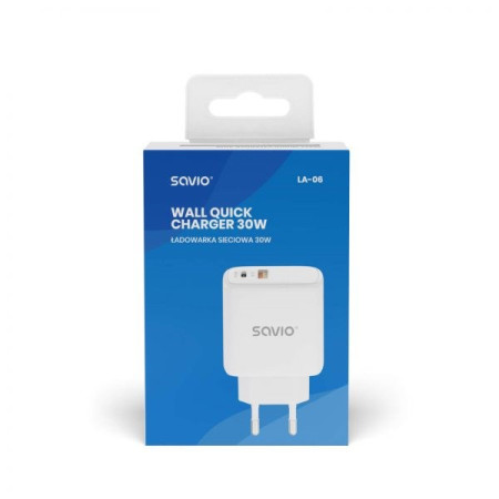 SAVIO LA-06 USB Type A & Type C Quick Charge Power Delivery 3.0