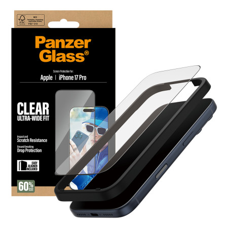 PanzerGlass ® Ekrano apsauga iPhone 17 Pro | Ultra-Wide Fit