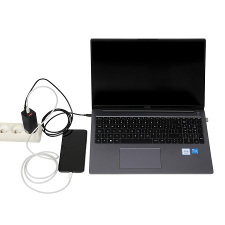 iBOX C-65 Black, GaN 65W universalus pakrovėjas