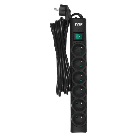 Ever Optima 5m elektros tinklo ilgintuvas su 6 AC išvestimis