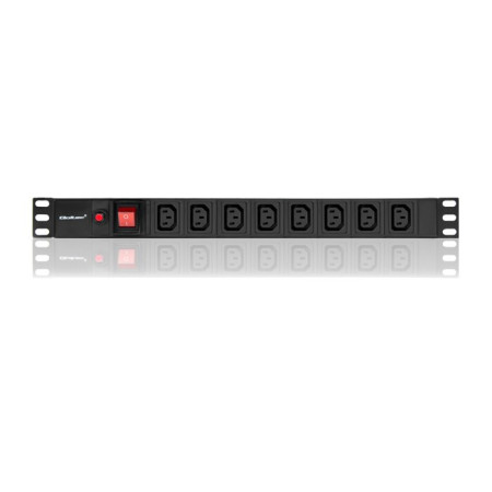 Qoltec 53998 Maitinimo juosta RACK 19" 1U su 8xIEC C13
