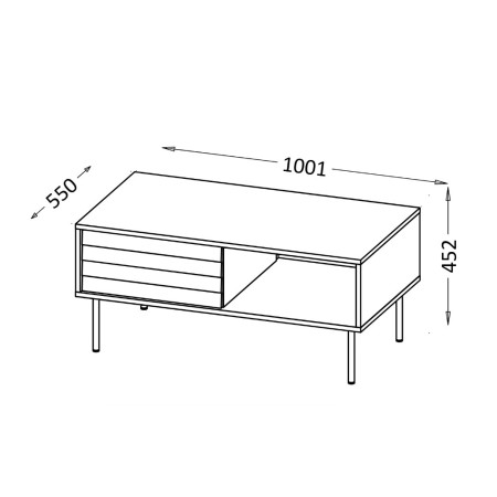 Cama CORTINA 490307 kavos staliukas