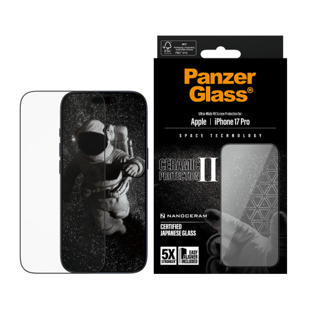 PanzerGlass ® Ceramic II ekrano apsauga iPhone 17 Pro