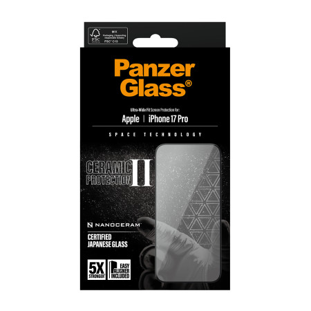 PanzerGlass ® Ceramic II ekrano apsauga iPhone 17 Pro