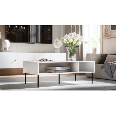 Cama PALAZZO BIS stalas/latrina 110 x 60 x 40 cm baltas matinis