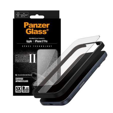 PanzerGlass ® Ceramic II ekrano apsauga iPhone 17 Pro