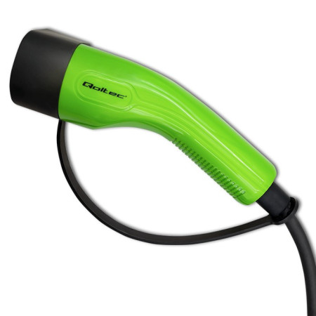 Qoltec 52475 elektromobilių įkrovimo kabelis Type 2, 5 m, Juoda