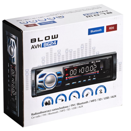BLOW AVH-8624 radijo imtuvas automobilis juodas