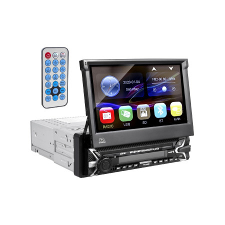 Audiocore AC9100 radijo imtuvas automobilis skaitmeninis juodas, raudonas