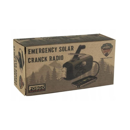 Fosco Outdoormen avarinis radijas su saulės energija