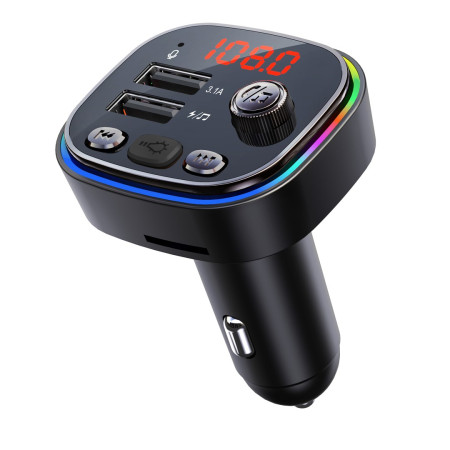 Vakoss TC-B439K FM siųstuvas Bluetooth/USB juodas